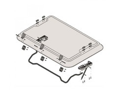 Dometic Dometic Heki 2 Afdekkapjes voor Acryl Kap