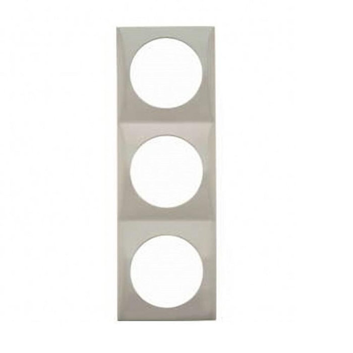 Berker Berker Afdekraam Pure 3-Vaks Chroom Mat