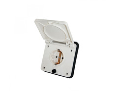 Fjord Outdoor Inbouwstekkerdoos Randaarde 230V Wit