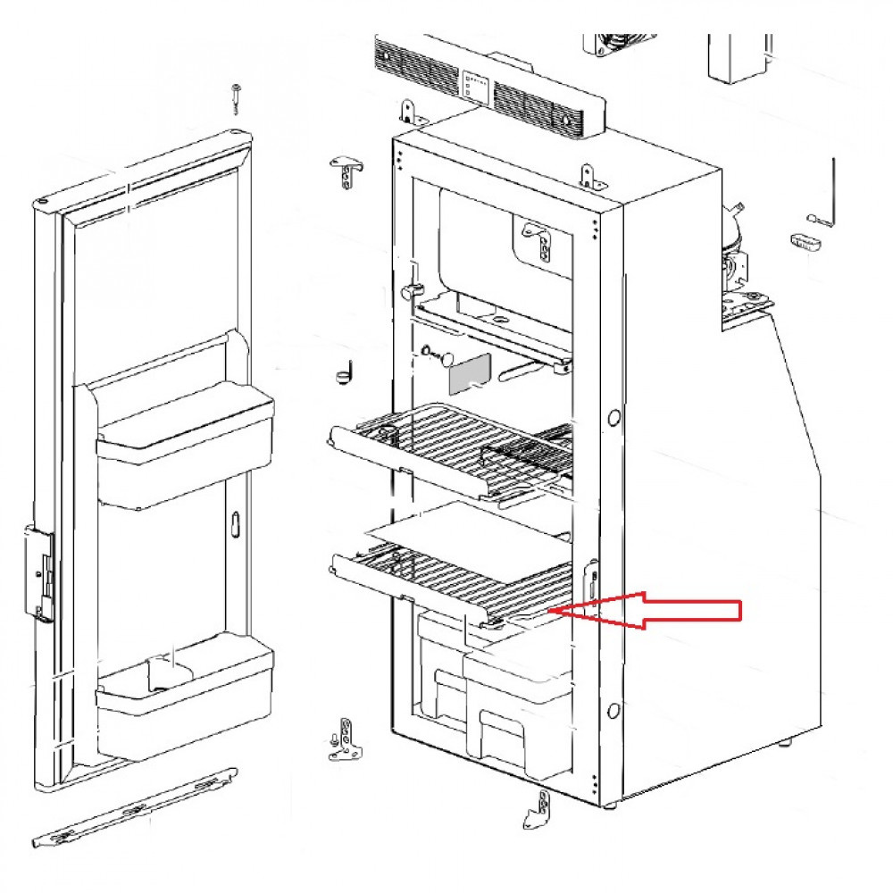 Thetford Thetford Koelkastrek Groot Onder T1090