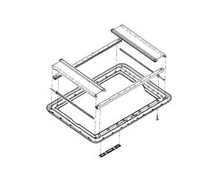 Dometic Dometic Heki 1 binnenkader compl. Crème