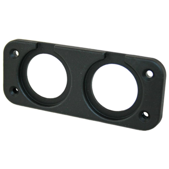 Fjord Outdoor Power Line Afdekraam 2-Vaks Inbouw Zwart