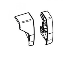 Thule Thule Eindkap Lead Rail LH+RH 9200 Crème