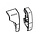 Thule Eindkap Lead Rail LH+RH 9200 Crème