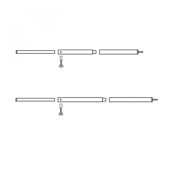 Campking Campking luifelstokkenset Sunsation 25 mm Prem.