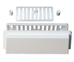 FjordOutdoor Ventilatierooster Wit inbouw 20x7.5cm 3-delig