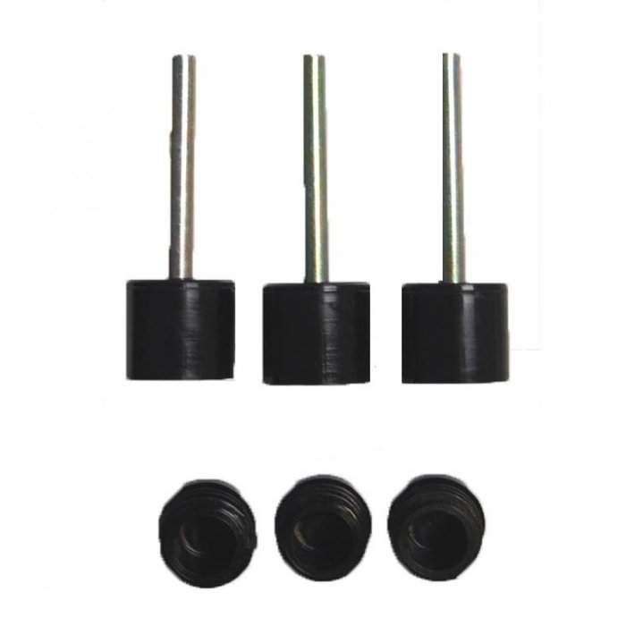 Campking Campking Tentdoppen 19mm Boven/Onder 3st