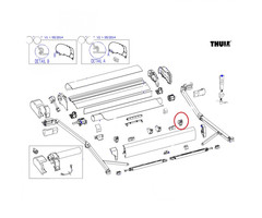 Thule Pos block +tension rafter housing 9200