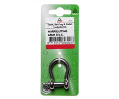 Deltafix 10 stuks Deltafix Harpsluiting RVS 6mm 1st