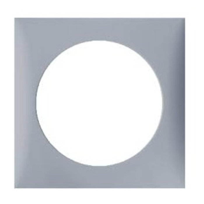 Berker Berker Afdekraam Flow 1-Vaks Grijs Hoogglans