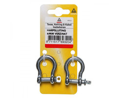 Deltafix 10 stuks Deltafix Harpsluiting Verzinkt 6mm 2st