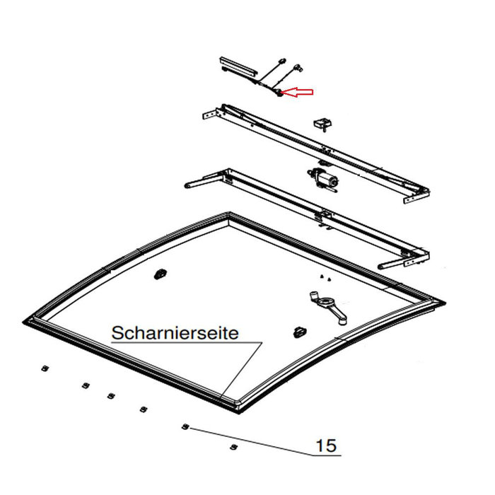 Dometic Dometic Afdekrand Kabelboom Skyview BG2283