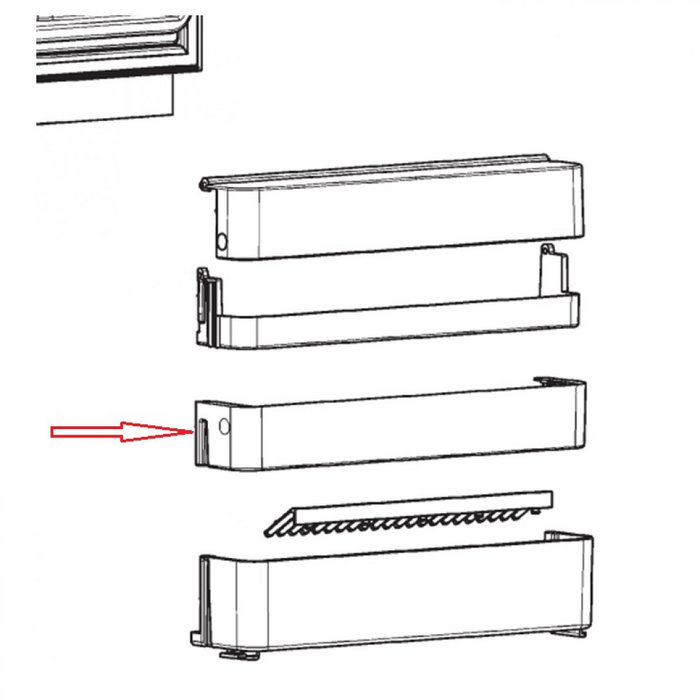 Dometic Dometic flessenrek midden RMS8550
