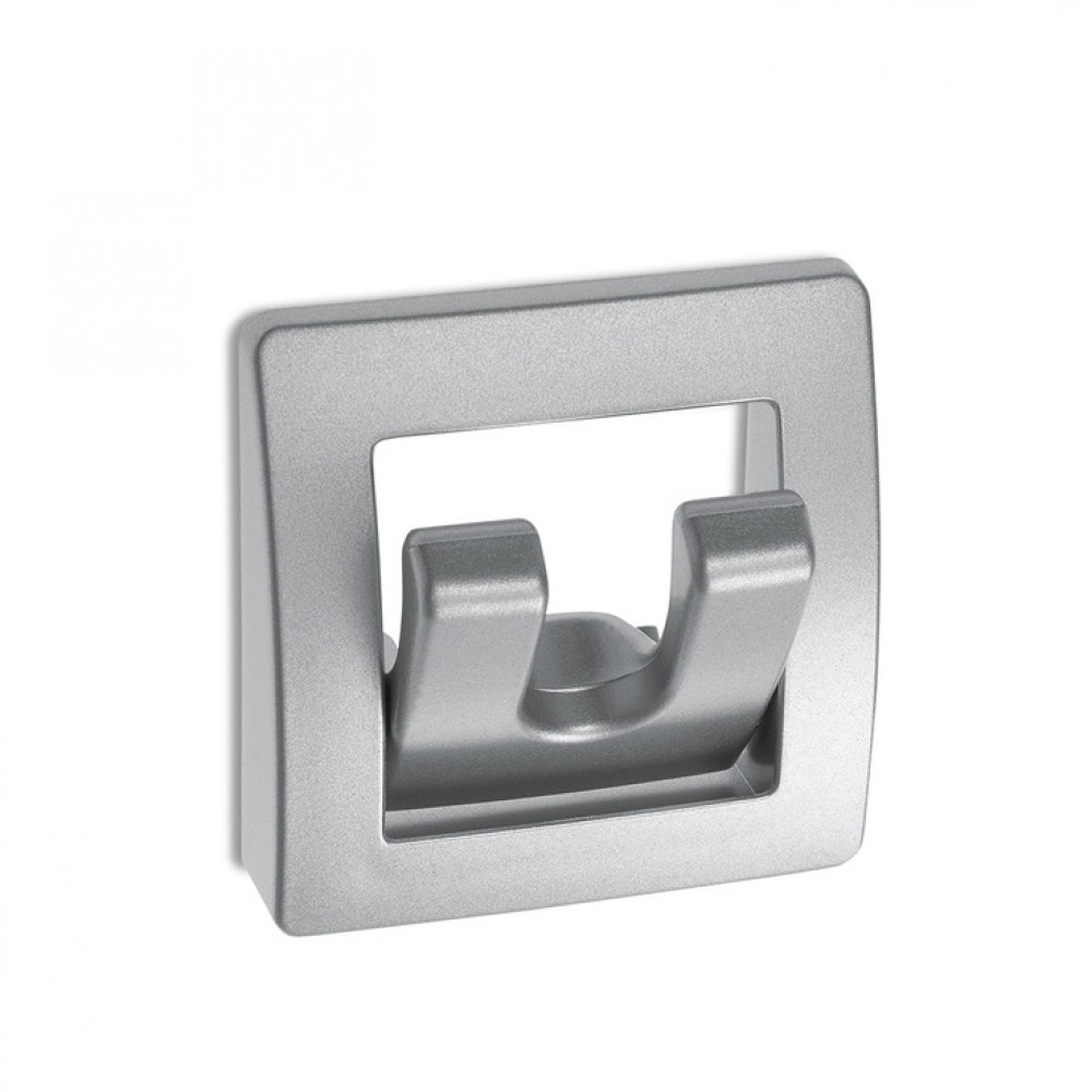 FjordOutdoor Kapstok 2-Haaks Inklapbaar Mat Chroom