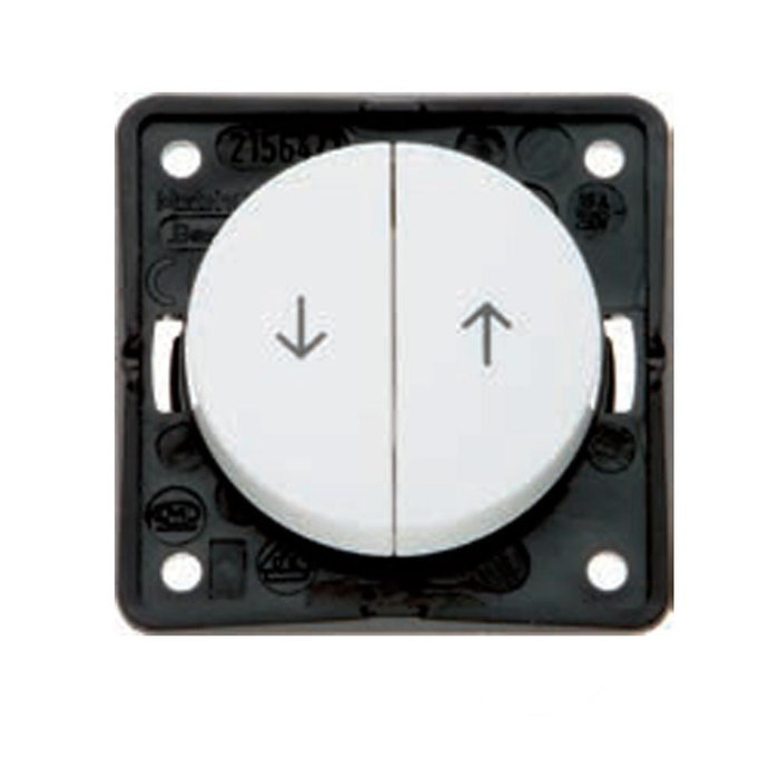 Berker Berker Jalouzie Drukcontact Flow/Pure Inbouw Wit Hoogglans