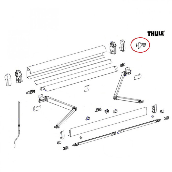 Thule Thule Connection Pieces Tension Rafter 4900