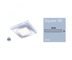 Frilight Frilight Opbouwspot Square 90 2W 9 LED's Chroom