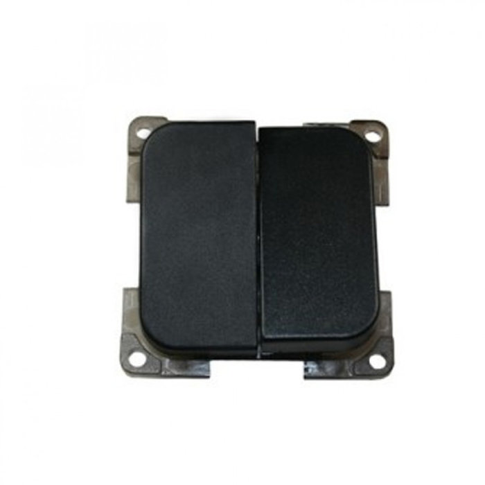 Presto Presto Wipschakelaar Dubbel Inbouw Zwart S-10.000