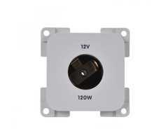 Presto 5 stuks Presto Contactdoos 12V 2-Polig Inbouw S-10.000 Wit