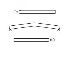 Campking Campking Daksteun gebogen 22/19mm 170-250 Premium