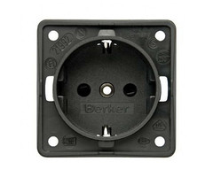 Berker Berker Contactdoos 230V Inbouw Antraciet Mat