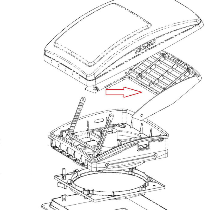 Maxxfan MaxxFan Ventilatie Rooster Frame