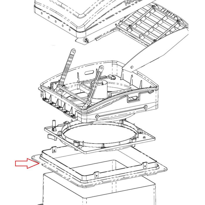 Maxxfan MaxxFan Montagekader 40x40