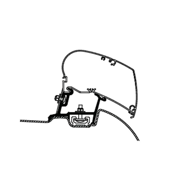 Thule Thule Mercedes Sprinter >2007/VW Crafter Adapter 2007-2016 OE Track