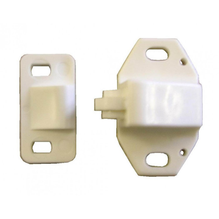 Fjord Outdoor Rolsnapper kunststof Wit à 2 stuks