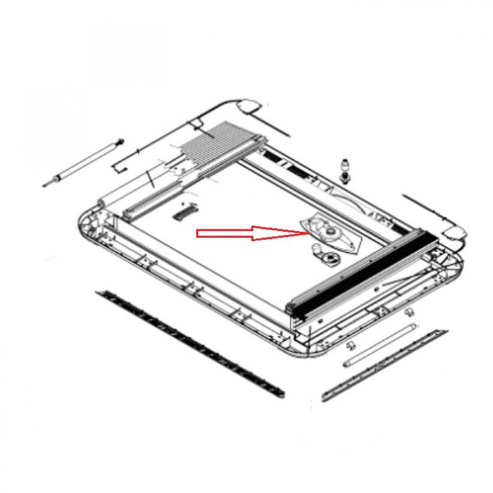 Dometic Dometic Heki 3 Slinger Afdekplaat