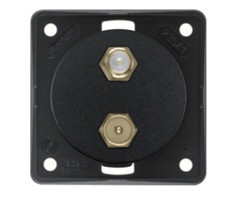 Berker Berker Contactdoos TV + SAT Inbouw Zwart Mat