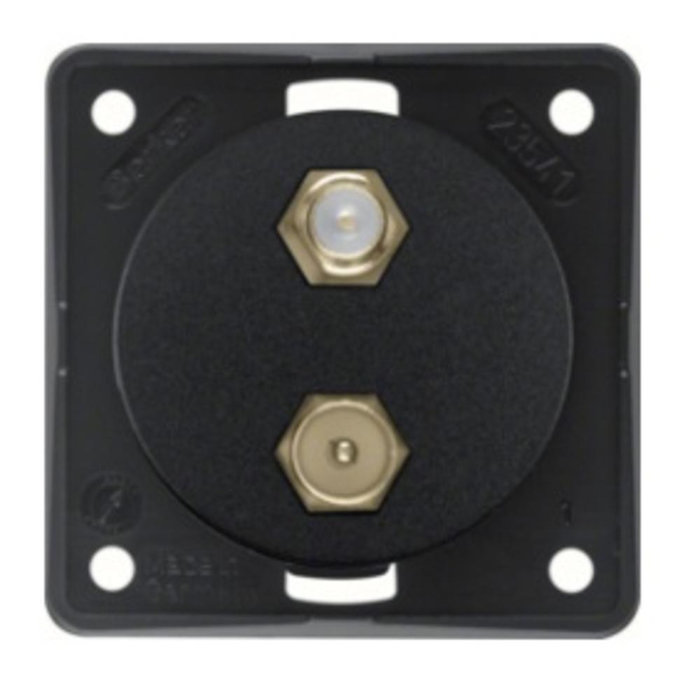 Berker Berker Contactdoos TV + SAT Inbouw Zwart Mat