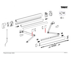 Thule Thule Spring Support Roller Tube 5200