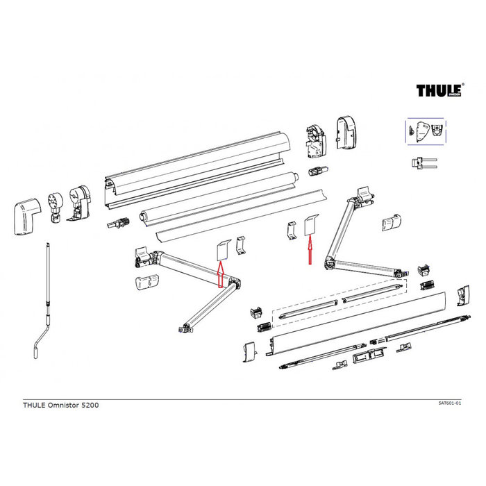 Thule Thule Spring Support Roller Tube 5200