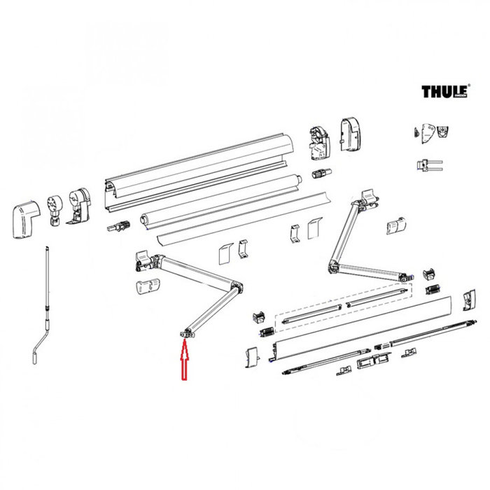 Thule Thule Connection Lead Rail LH+RH 5200