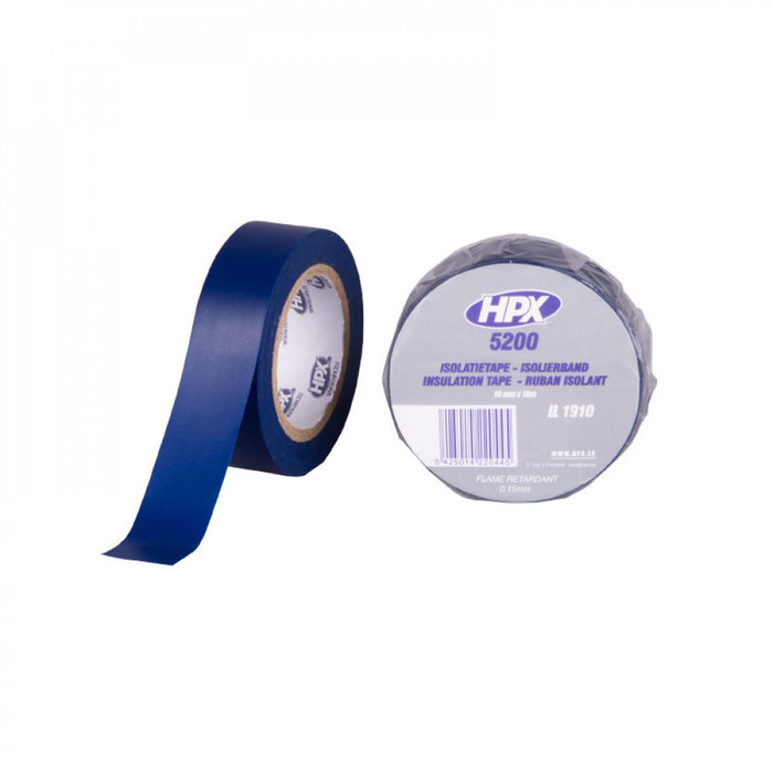 HPX HPX PVC Isolatietape 10mtrx19mm Blauw