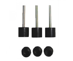 Campking Campking Tentdoppen 22mm Boven/Onder 3st