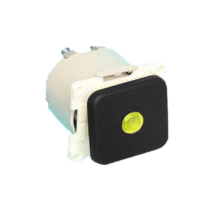 Presto Presto Wipschakelaar met Lampje Inbouw Zwart S-10.000