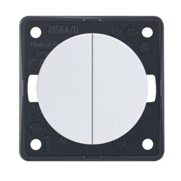 Berker Berker Impuls Serieschakelaar Flow/Pure Inbouw Wit Hoogglans