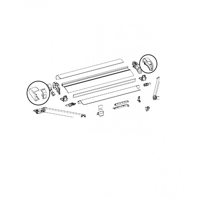 Thule Thule eindkap Wit L+R 6200