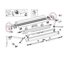 Thule Thule 6300 Eindkap LH+RH Antraciet