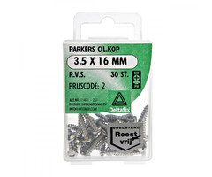 Deltafix 10 stuks Deltafix Parker CK RVS 3.5x16mm Set 30st