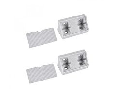 Fjord Outdoor Hoekverbinder met afwerkkapje. grijs à 4 st.