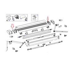 Thule Thule 6300 Vaste Bak Binnen Eindkapset wit