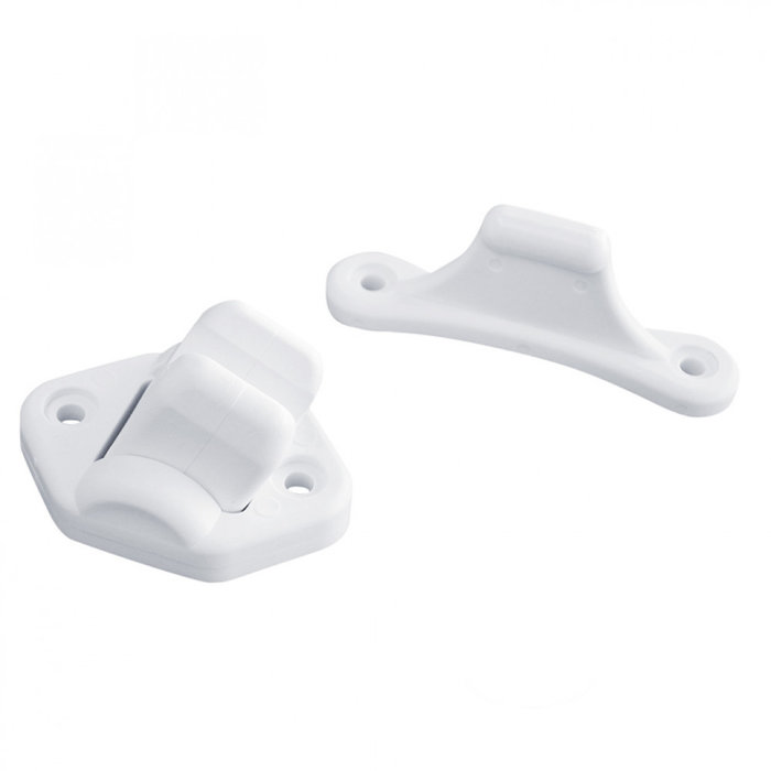 FjordOutdoor Deurvanger 2-delig Beweegbaar Wit 3mm