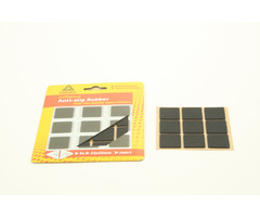 Deltafix 24 stuks Deltafix Anti-Sliprubber 25x25mm Zwart 9st