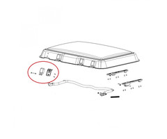 Dometic Dometic Midi Heki scharnier montagedelen