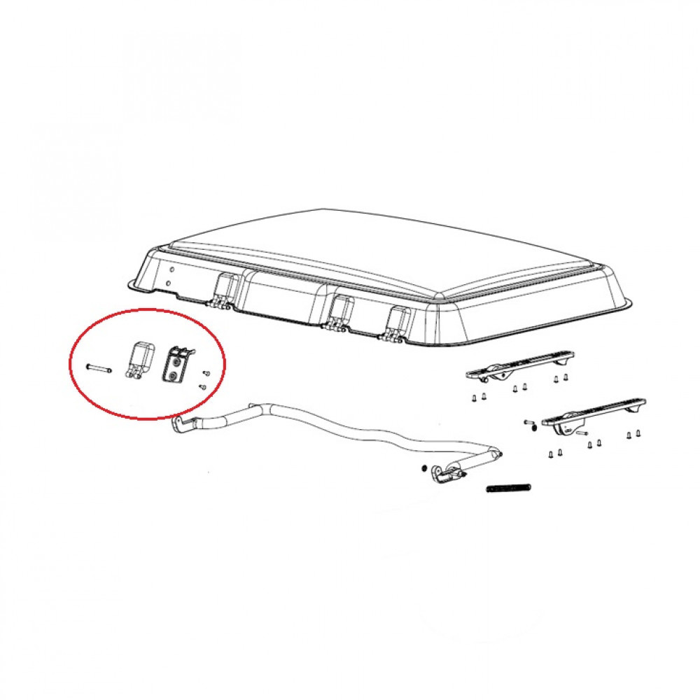 Dometic Dometic Midi Heki scharnier montagedelen