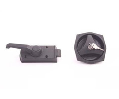 Fjord Outdoor Deurslot Zeshoekig met Hendel Links Zwart