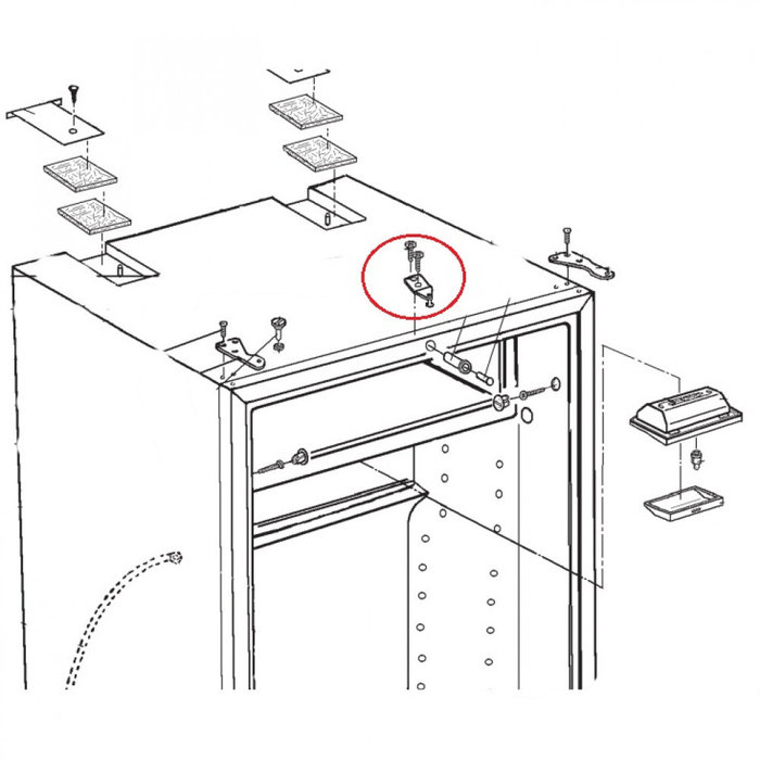 Dometic Dometic Bevestigingshaak deurvergrendeling RM7290 2412884054